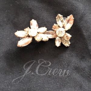 J.Crew Pink Rhinestone post earrings